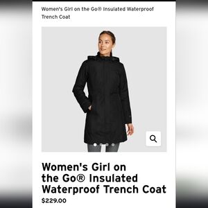 Eddie Bauer XS Women's Black Hooded Jacket